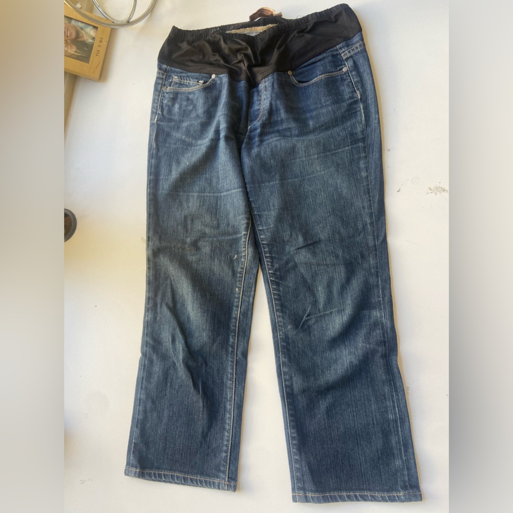Paige maternity cropped jeans